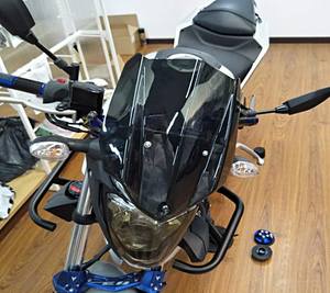 Parabrisas de Motocicleta ABS con Soporte para <span class=keywords><strong>Yamaha</strong></span> <span class=keywords><strong>MT</strong></span>-<span class=keywords><strong>03</strong></span> <span class=keywords><strong>2017</strong></span> - Product Image 6