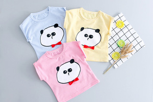 Vêtements pour bébés Panda en gros, hauts pour enfants, t-shirts pour garçons, sacs sur rouleau et jeans sans marque - Product Image 3