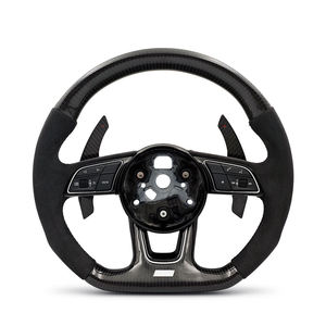 Volante Personalizado de Fibra de Carbono y Alcántara Modelo M para <span class=keywords><strong>Audi</strong></span> A3 8V A4 A5 A6 A7 C6 C7 C8 S3 S4 S5 S6 B7 B8 B9 Q5 Q7 - Product Image 1