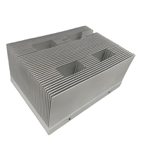 Radiateur en alliage d'aluminium extrudé sur mesure avec usinage CNC et perçage pour le refroidissement d'équipements industriels