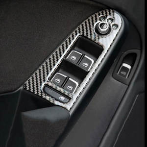 Accessoires intérieurs en fibre de carbone pour <span class=keywords><strong>Audi</strong></span> A4 A5 B8 2009 2010 2011 2012 2013 <span class=keywords><strong>2014</strong></span> 2015 2016 Panneau de vitesses Garnitures de ventilation Panneau de porte-gobelets - Product Image 1