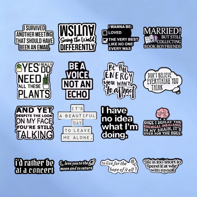Wholesale Funny Workplace Roast Quotes Brooch I Have No Idea What I'm Doing Enamel Pin Life Attitude Self Ridicule Badges Gift