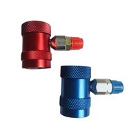 R1234yf Réfrigérant Raccord Rapide Climatisation Adaptateur Auto Climatiseur En Laiton Réglable Fluorure R134A Coupleur Rapide