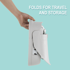 Siège d'appoint pliable sûr pour bébé pour les voyages avec harnais <span class=keywords><strong>de</strong></span> sécurité à 3 points et conception peu encombrante - Product Image 6