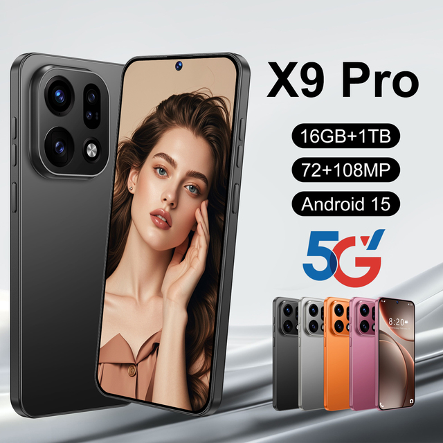 108MP Camera 8000mAh Long Battery Android 15 Dual SIM Global Version X9 Pro
