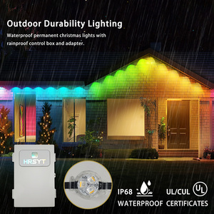 HRSYT DC12V IP68 Luz <span class=keywords><strong>de</strong></span> Riel <span class=keywords><strong>de</strong></span> Aluminio con Control por Aplicación RGB RGBW, Iluminación Permanente <span class=keywords><strong>para</strong></span> Exteriores, <span class=keywords><strong>Luces</strong></span> LED <span class=keywords><strong>de</strong></span> Píxeles <span class=keywords><strong>para</strong></span> <span class=keywords><strong>Navidad</strong></span>, <span class=keywords><strong>Luces</strong></span> Puntuales <span class=keywords><strong>para</strong></span> el Hogar - Product Image 3