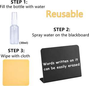 <span class=keywords><strong>Mini</strong></span> letreros de pizarra personalizados en muchas formas <span class=keywords><strong>para</strong></span> etiquetas de alimentos <span class=keywords><strong>para</strong></span> letreros de buffet de fiesta, letreros de mesa reservados - Product Image 4