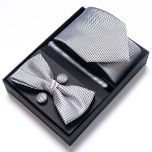 Ensemble cravate et foulard carré de marque pour homme, idéal pour le bureau, les affaires, les événements et les cadeaux pour père - Product Image 4
