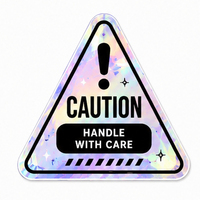 Autocollants en vinyle PVC imperméables imprimés au laser arc-en-ciel personnalisés en usine, étiquettes personnalisées avec logo pour la décoration des emballages alimentaires