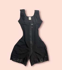 Fajas colombianas บอดี้สูทแบบปรับได้สำหรับผู้หญิงเสื้อผ้ารัดแน่นสองชั้นตะขอเกี่ยวและปิดตา