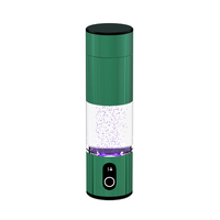 Wasserstoff-Wasserflasche Wasserstoff-Wasserbecher Wasserstoffreiches Trinkgefäß 6000 PPB Wasserstoffkonzentration Aluminiumlegierung Gestreift Grün