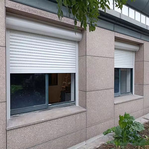 Porte roulante en aluminium moderne résistante aux ouragans, volet de sécurité automatique pour garage et abri - Product Image 1