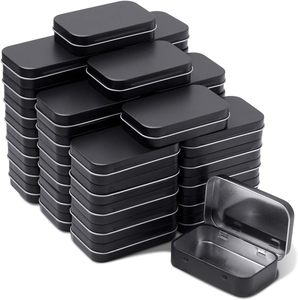 Empty Custom Printed square Black Silver <strong>Rose</strong> Gold Rectangular Stationery Can Small <strong>Chocolate</strong> Metal <strong>Tin</strong> Box with Hinged Lid <strong>Tins</strong> - Product Image 6