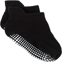 JR-058 Top Quality Cotton Non-slip Grip Sock Breathable Solid Color Toddler Ankle Baby Socks Unisex