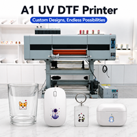 Impresora de Etiquetas UV Industrial XM A1, Impresora de Etiquetas UV con Laminación Automática, Máquina UV DTF para Productos Promocionales Personalizados