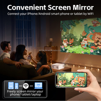 Mini Proyector Portátil, WiFi de 5 GHz, 1500 Lúmenes, Sistema Operativo Android, Sonido Estéreo de Alta Fidelidad, Compatible con 720p y 4K, Lámpara LED, Cine en Casa