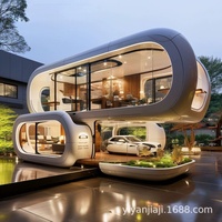 Capsule de luxe, mini-maison, capsule spatiale, hôtel, chambre en capsule