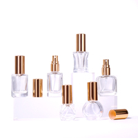 Vente en Gros de Mini Flacons en Verre 5 ml 10 ml pour Échantillons de Parfum Bouteilles Spray Testeurs Couvercle Doré Faible MOQ Stock Impression Sérigraphique du Logo