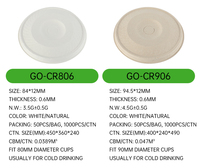 Vente directe d'usine canne à sucre bagasse tasses chaudes couvercles de voyage de café couverture en papier jetable pour tasse