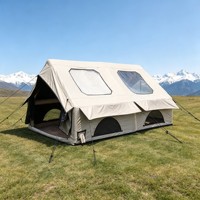 Tente gonflable multi-portes 3mx4mx0.9mx2.1m, ventilée, imperméable, quatre saisons, gonflage rapide, grande capacité, pour camping en extérieur