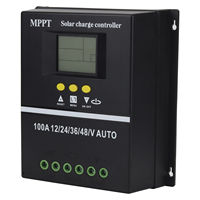 YONGFA Régulateurs solaires PV 60A/80A/100A Contrôleur de charge solaire 12V/24V/36V/48V avec chargeur solaire USB haute efficacité