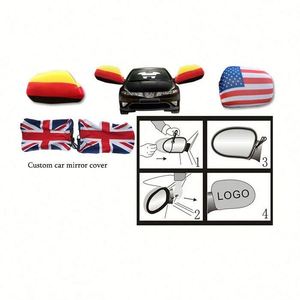 Custom National Cover Elastic Polyester 90X150cm Durable Portable Universal <b>Car</b> Side Mirror Flag for <b>Football</b> - Product Image 5