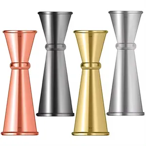 Wholesale Price Stainless Steel Trending Measuring Wine Glass Cup Bar Tools Metal Steel Bar Measuring Cup Bar Accessories
