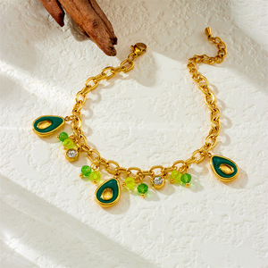 Fashion Charm Bracelet Zinc Alloy Fruit Pendant Women's Party Jewelry B1592 B1593 B1594 B1595 - Product Image 2