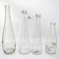 Bouteille en verre vide pour eau minérale 330ml 500ml Personnalisée 12oz 32oz Bouteille d'eau en verre dépoli Bouteilles en verre pour l'eau