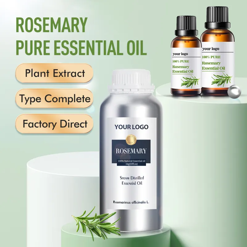 Olio essenziale di rosmarino naturale puro di alta qualità e olio essenziale per la cura personale per nutrire la pelle