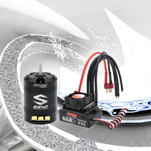 جديد هواية S540 Sensored Motor مع S60A ESC مجموعة كومبو معدنية لسيارات 1/10 على الطرق الوعرة/عربات التي تجرها الدواب بالتحكم عن بعد - Product Image 1