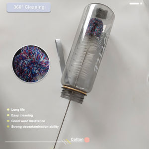 Brosse <span class=keywords><strong>de</strong></span> nettoyage <span class=keywords><strong>de</strong></span> <span class=keywords><strong>paille</strong></span> <span class=keywords><strong>de</strong></span> bouteille <span class=keywords><strong>de</strong></span> lait doux en acier inoxydable - Product Image 6