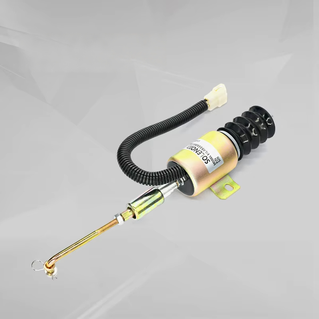 POPULACE Solenoide 12 Volts Engine Fuel Shut Off Pull Push 3way Valvula Solenoide HL49331000144 12V DC Stop Solenoid 24V