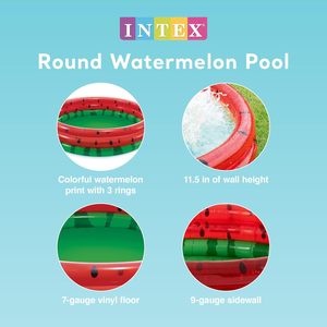 Piscina Gonfiabile INTEX 58448 a 3 Anelli in PVC a Forma di Anguria per <span class=keywords><strong>Neonati</strong></span> e Bambini - Product Image 2
