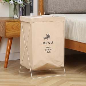 Sacs à linge commerciaux 80L, panier à linge pliable, panier à linge pliable avec cadre en acier - Product Image 6