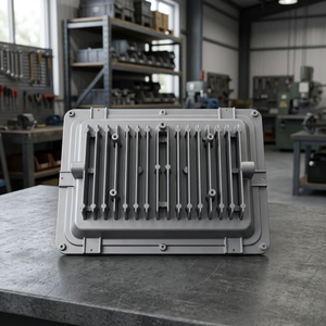 Dissipateur thermique en aluminium moulé sous pression, surface sablée, taille sur mesure, fabriqué au Gujarat - Product Image 3