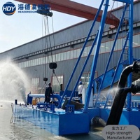 Drague à aspiration certifiée CE pour le dragage de réservoirs, lagoons artificiels, rivières et ports, extraction de sable, exportation mondiale disponible