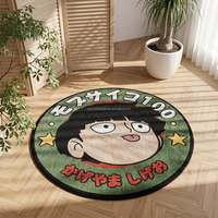 Tapis ronds en gros au design anime, tapis tuftés découpés sur mesure antidérapants pour salon et salle de bain