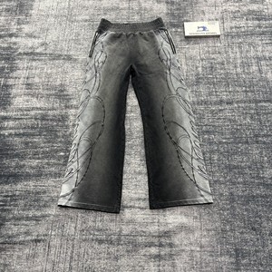 Pantalons de survêtement amples pour hommes avec logo brodé personnalisé de haute qualité, streetwear, pantalons de sport, fabricants de vêtements pour hommes - Product Image 1