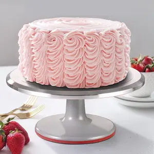 Professional Aluminum Non-Slip Innovations 12" Revolving Cake Decorating Stand Cake Turntable