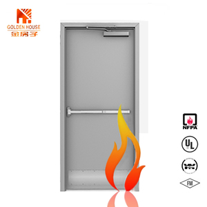 Puerta de salida de emergencia para Hospital, chapa de acero inoxidable, acústica, resistente al fuego, para hotel - Product Image 1