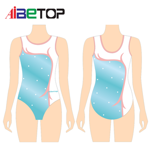 Body da Ginnastica Ritmica per Bambine, Design OEM Gratuito, Costume da Competizione Aerobica Rosso, Bianco, Nero, Viola - Product Image 4