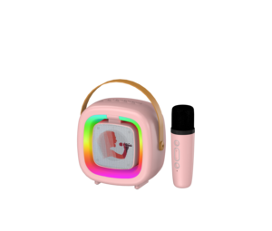 <span class=keywords><strong>Mini</strong></span> inalámbrico portátil para altavoz Bluetooth con iluminación LED RGB, potencia de salida de 5W, micrófono de Karaoke de estudio de sonido grande para fiesta - Product Image 5