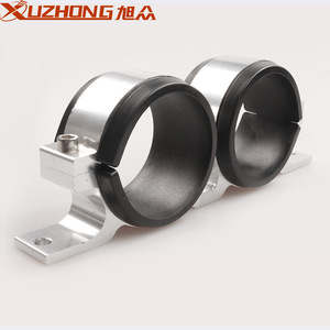 Xuzhong Fuel Pump Double Hole Mount <b>Bracket</b> Clamp Aluminum Rubber Red For Car Modification Upgrade - Product Image 4