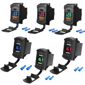 CHSKY Schnellladegerät 1 Jahr Garantie Auto/LKW Spannungsmesser Zigarettenanzünder-Buchse Dual <span class=keywords><strong>USB</strong></span> Typ <span class=keywords><strong>C</strong></span> Ladegerät Zubehör - Product Image 5