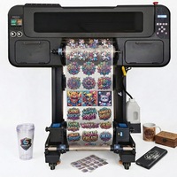 Impresora UV DTF A3 de Doble Cabezal de Impresión I1600, Laminadora Automática, Impresora de Etiquetas de Cristal UV
