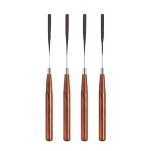 Espátula de acero inoxidable para mezcla de uñas, barra de espátula de madera para <span class=keywords><strong>arte</strong></span> de uñas, pigmento agitador de Metal, mezclador de maquillaje, herramientas de manicura - Product Image 1