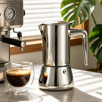 Cafetière Moka portable Tenrey, cafetière Moka multi-capacités, machine à expresso, mini cafetière Moka italienne en acier inoxydable