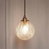Lustre suspendu moderne en fer et verre LED pour la décoration de magasins et de restaurants, lampe suspendue au plafond, 2700K blanc chaud doux