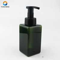Bouteille de lavage des mains 250/450ml sans Bpa, mousse carrée pour savon et mousse de nettoyage, bouteille avec pompe, PETG en plastique pour animaux domestiques